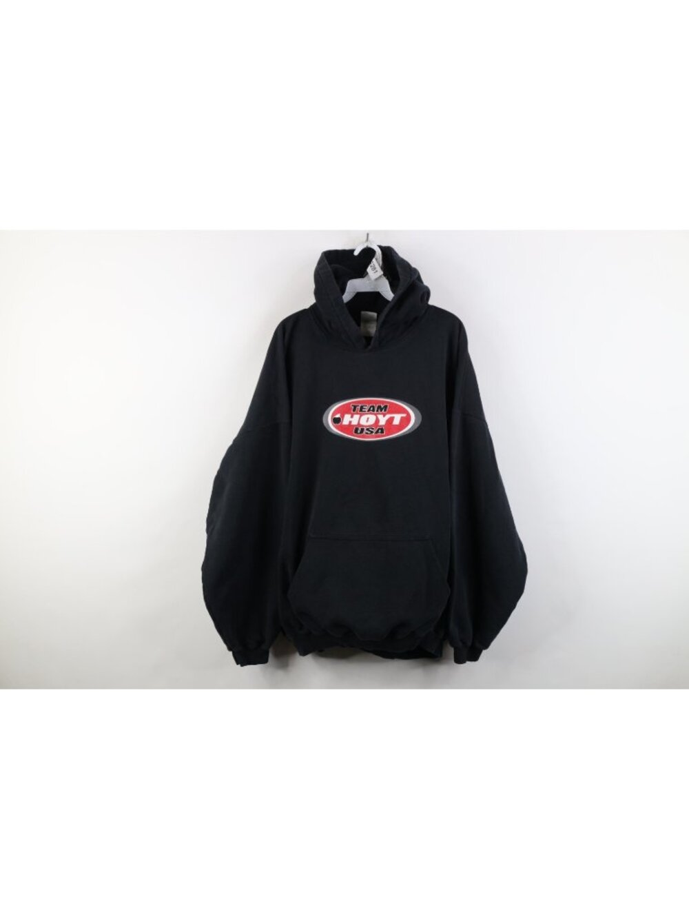 Vintage 90s Y2K Hoyt Archery Mens 2XL Spell Out Team Hoyt USA Hoodie Sweatshirt